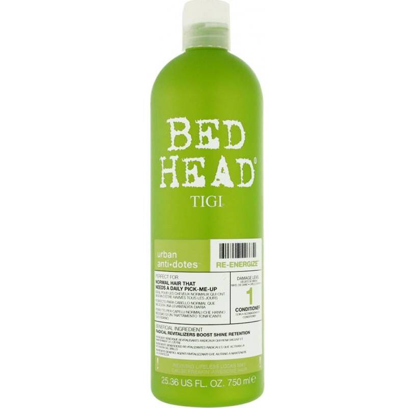 Tigi Bed Head Urban Anti-dotes Re-Energize kondicionierius – atgaivinantis ir drėkinantis kondicionierius