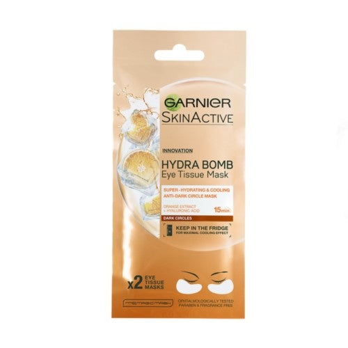 GARNIER Jaudinanti paakių kaukė su apelsinų sultimis ir (paakių audinių kaukė) 6 g