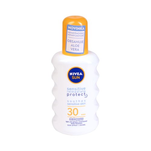 Nivea Spray losjonas jautriai odai SPF 30 (Sensitiv e Protect Sun Spray) 200 ml
