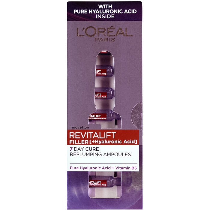 L´Oréal „Revitalift Filler HA 7 Day Cure“ – odos serumas ampulėse