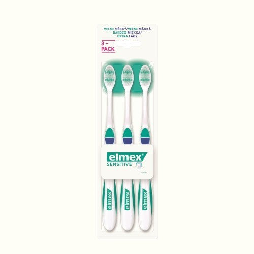 Elmex Sensitive Toothbrush ( 3 vnt ) - Labai minkštas dantų šepetėlis