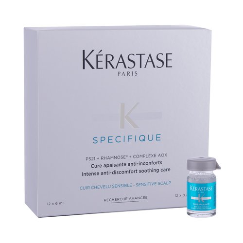 Kérastase Spécifique Intense Anti-Discomfort Soothing Care – plaukų priežiūra ampulėse, skirta jautriai galvos odai