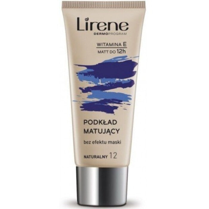 Lirene „Nature Matte Fluid Foundation“ – matinį atspalvį suteikiantis skystas makiažo pagrindas ilgalaikiam efektui 30 ml