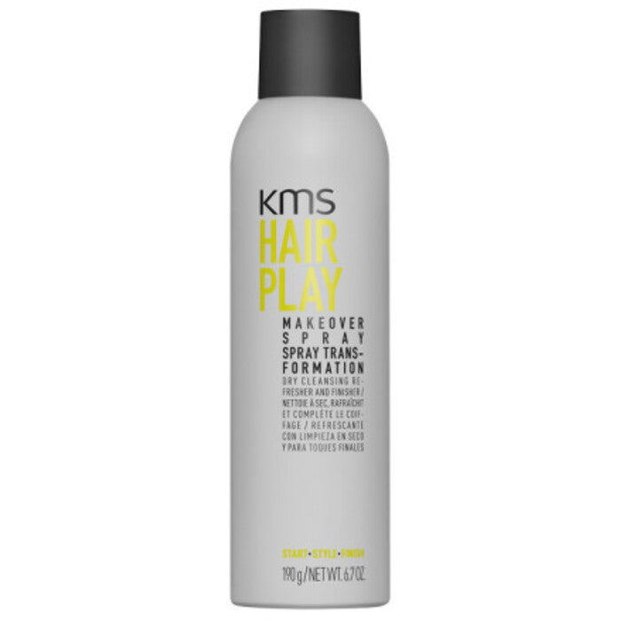 KMS „Hair Play Makeover Spray“ – sausas šampūnas plaukų apimčiai ir stiprinimui