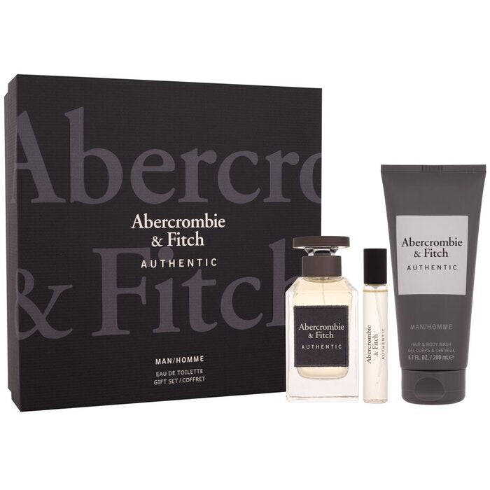 Abercrombie & Fitch Authentic Gift Set EDT 100 ml, shower gel 200 ml and miniature EDT 15 ml