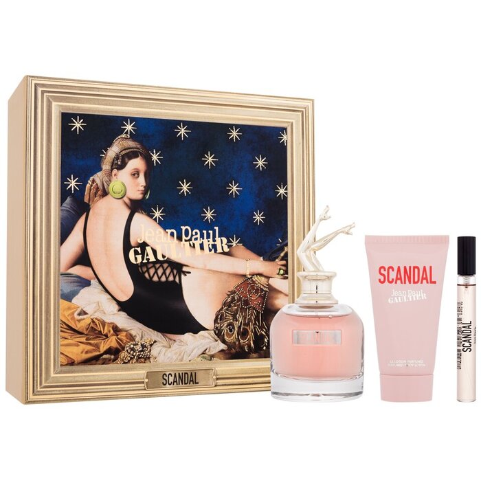 Jean Paul Gaultier Scandal Gift Set EDP 80 ml, body lotion 75 ml and miniature EDP 10 ml