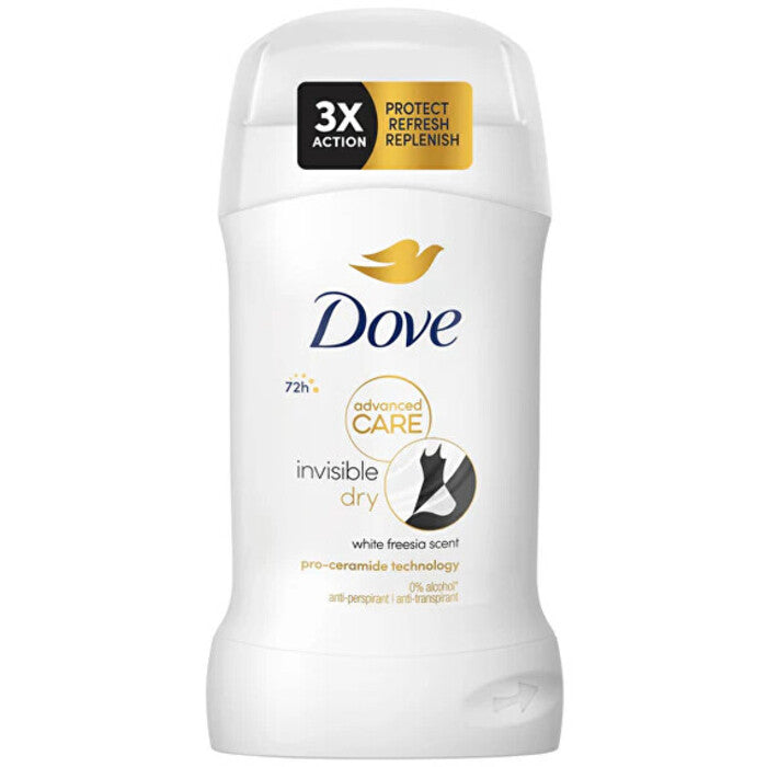„Dove Advanced Care Invisible Dry“ antiperspirantas – kietos konsistencijos antiperspirantas