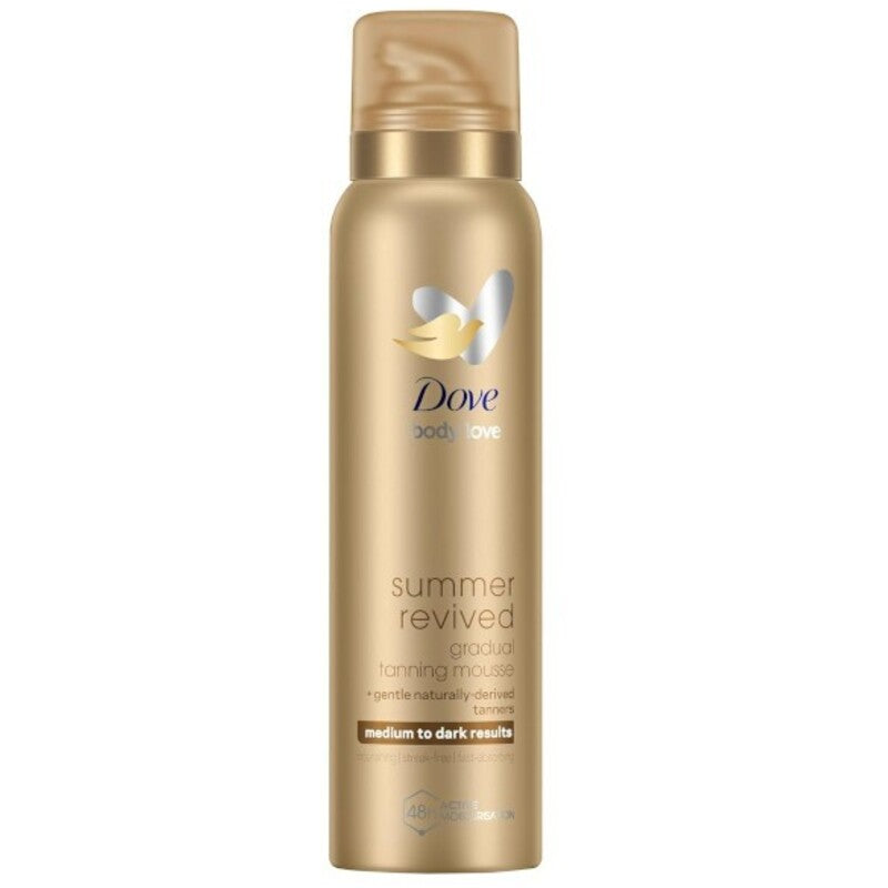 Dove Summer Revived Medium to Dark for a body of gradual tan foam self-tanning foam