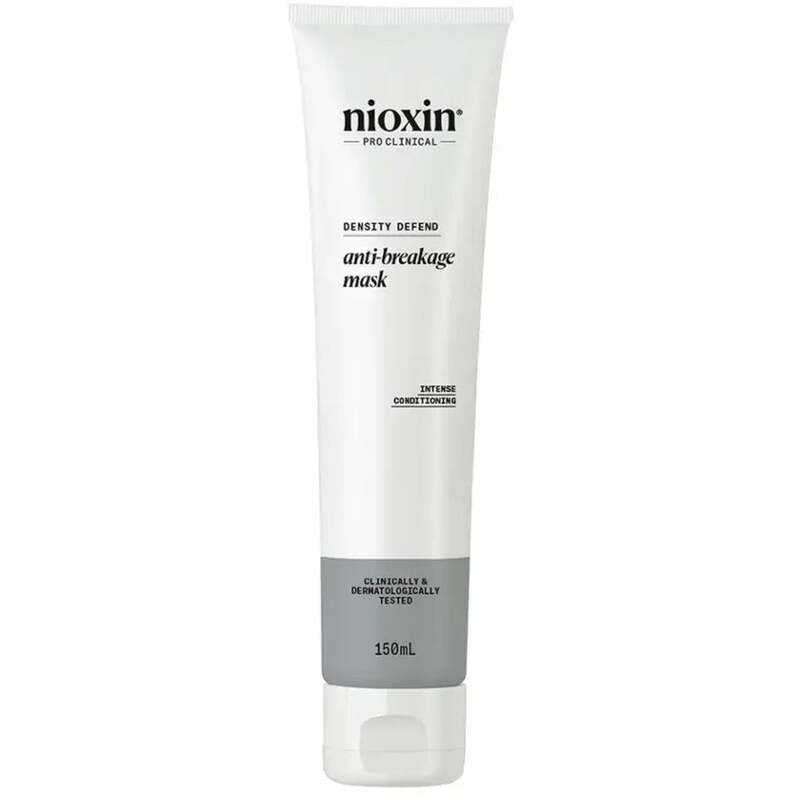 Nioxin Density Defend Anti-Breakage Strengthening Mask – plaukų kaukė, skirta pažeistiems ir dažytiems plaukams retinti.