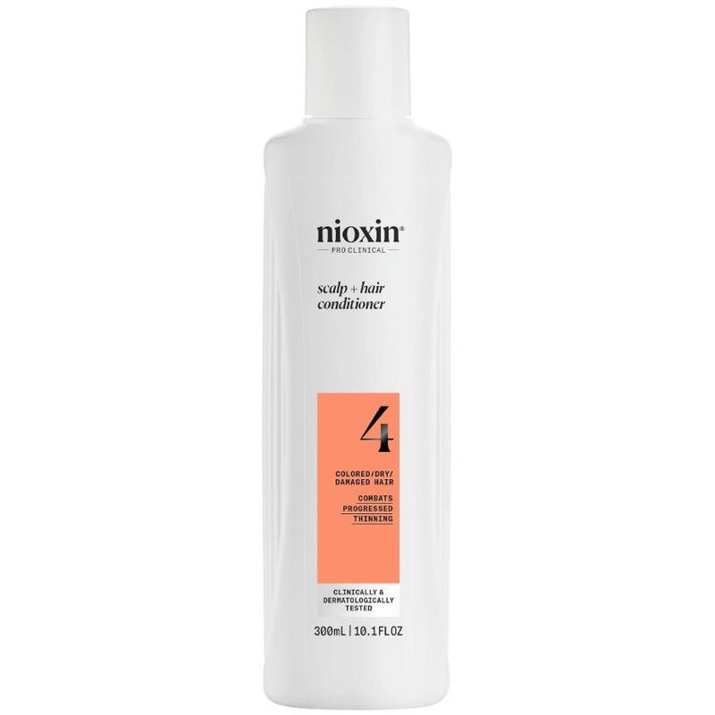 Nioxin System 4 Scalp + Hair Conditioner Progressedly Thinking - kondicionierius dažytiems, itin ploniems plaukams