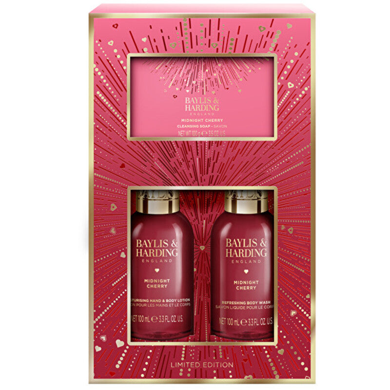 Baylis & Harding Midnight Cherry kūno ir rankų priežiūros rinkinys - dovanų rinkinys