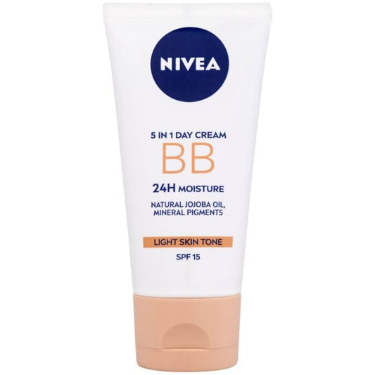 Nivea BB kremas SPF 10 drėkinamasis 5 viename grožio kremas - Drėkinamasis kremas „Beauty Moisturizing Cream 5 in 1“ 50 ml