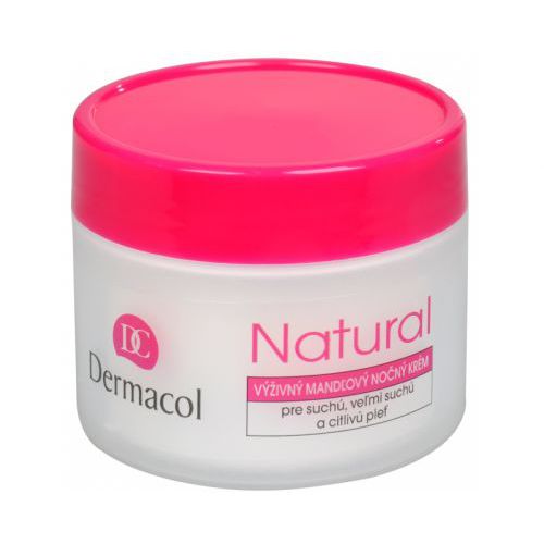 Dermacol Natural (sausai ir jautriai odai) – migdolų maitinamasis naktinis kremas