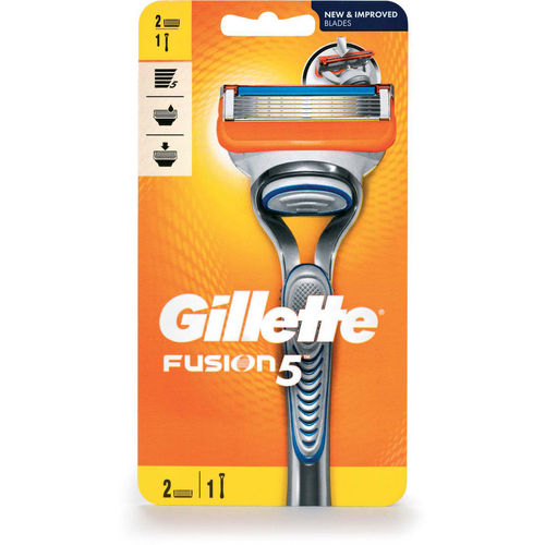 Gillette Fusion - Skutimosi mašinėlė + 2 atsarginės galvutės