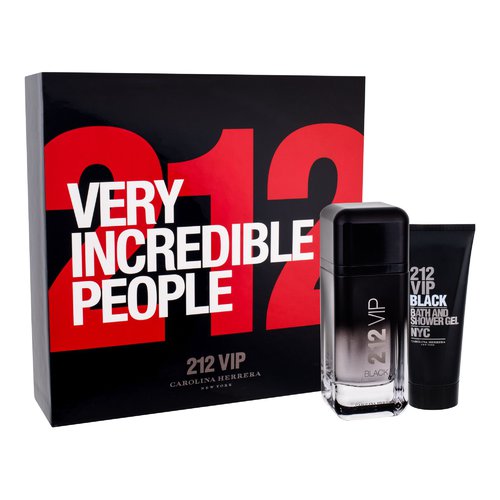 Carolina Herrera 212 VIP Men Black EDP dovanų rinkinys 100 ml ir dušo gelis 212 VIP Men Black 100 ml