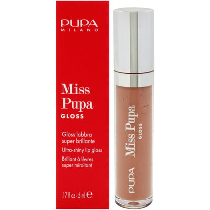 Pupa „Miss Pupa Gloss“ (ypač blizgus, akimirksniu suteikiantis apimties efektą) 5 ml