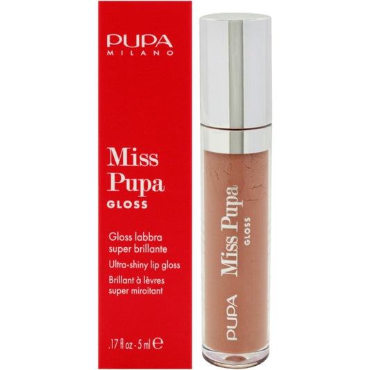 Pupa „Miss Pupa Gloss“ (ypač blizgus, akimirksniu suteikiantis apimties efektą) 5 ml