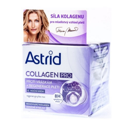 Astrid Collagen Pro kremas – naktinis kremas nuo raukšlių
