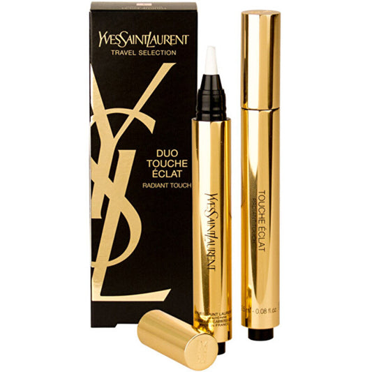 Yves Saint Laurent Touche Éclat Travel Selection – šviesinantis maskuoklis 2 x 2,5 ml