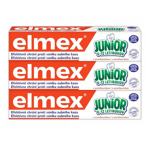 Elmex Junior Trio Toothpaste (3 vnt) - Vaikiška dantų pasta