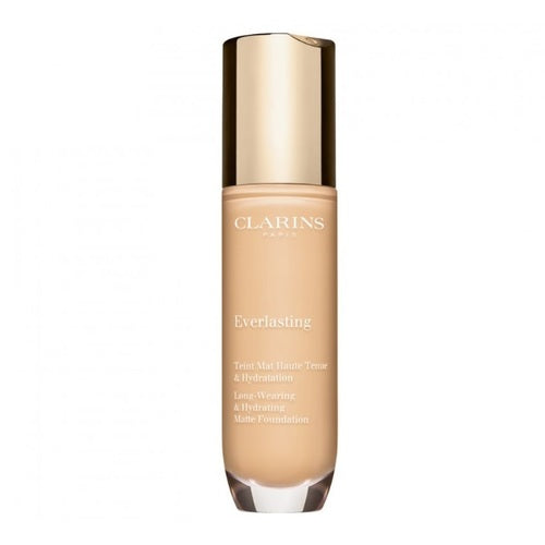 Clarins Everlasting Long-Wearing & Hydrating Matte Foundation – Ilgai išliekantis drėkinamasis makiažas su matiniu efektu 30 ml