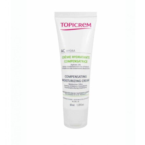 Topicrem AC Hydra Compensating Moisturizing Cream (riebiai ir į spuogus linkusiai odai) – Drėkinamasis kremas