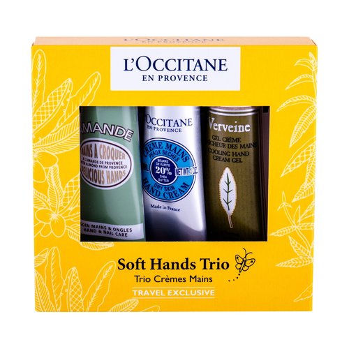 „L'occitane Almond Soft Hands Trio“ kelioninis rinkinys – rankų kremų trio