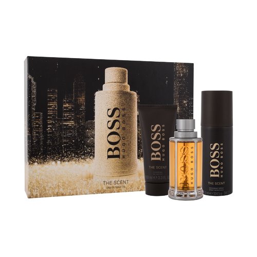 Hugo Boss The Scent dovanų rinkinys EDT 100 ml, deo spray 150 ml ir dušo gelis 100 ml