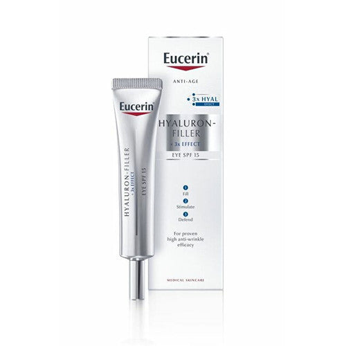 Eucerin Hyaluron-Filler 3x EFFECT paakių kremas SPF 15 - Glamur