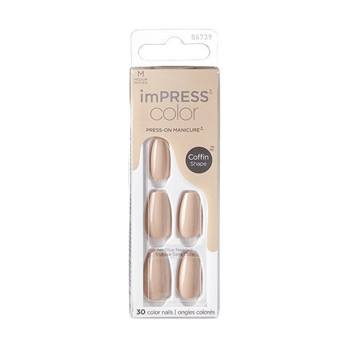 Kiss My Face ImPRESS Color MC Latte Nails 30 vnt