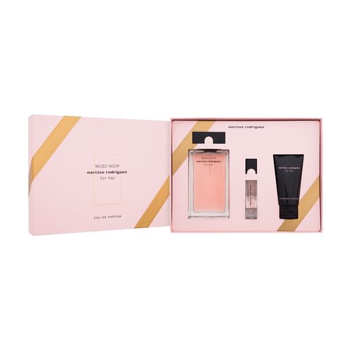 Narciso Rodriguez Musc Noir for Her Dovanų Rinkinys EDP 100 ml, kūno losjonas 50 ml ir mini EDP 10 ml