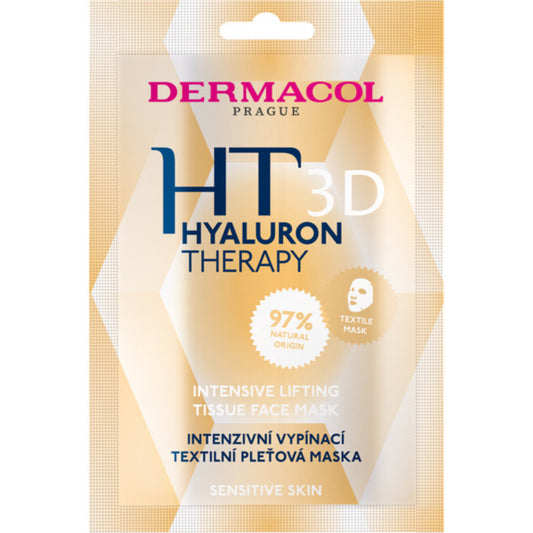 Dermacol 3D Hyaluron Therapy Intensive Lifting veido kaukė su nulupama medžiaga