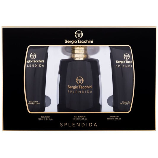 Sergio Tacchini Splendida Gift set EDP 100 ml, shower gel 100 ml and body lotion 100 ml