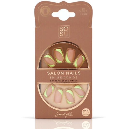 Sosu Limelight saloniniai nagai – dirbtiniai nagai (30 vnt.)
