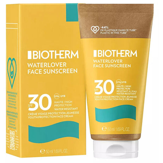 BIOTHERM Waterlover veido apsaugos nuo saulės kremas SPF 30 – odos kremas nuo saulės