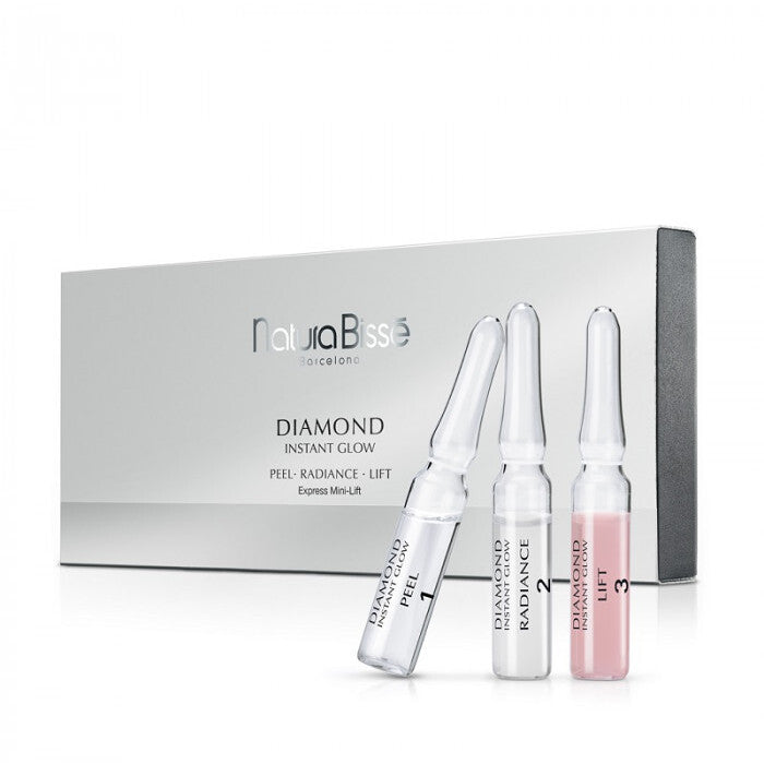 Natura Bissé Diamond Instant Glow Peel Radiance Lift serumas (12 ampulių) - Maitinamoji ampulė