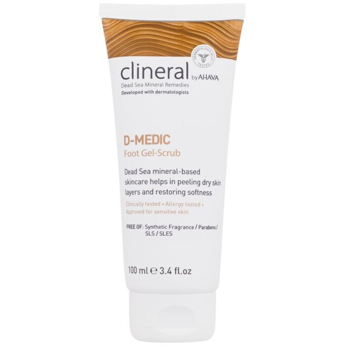 Ahava Clineral D-Medic pėdų gelinis šveitiklis – gelinis pilingas diabetinėms pėdoms
