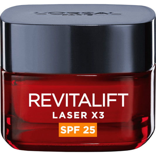 L'Oréal Revitalift Laser X3 Anti-Age dieninis kremas SPF 20 – stangrinamasis kremas kasdieniniam naudojimui.