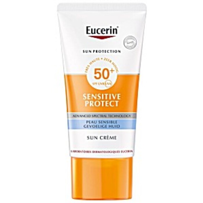 Eucerin Apsauginis veido kremas nuo saulės „Sensitive Protect Sun Cream SPF50+“