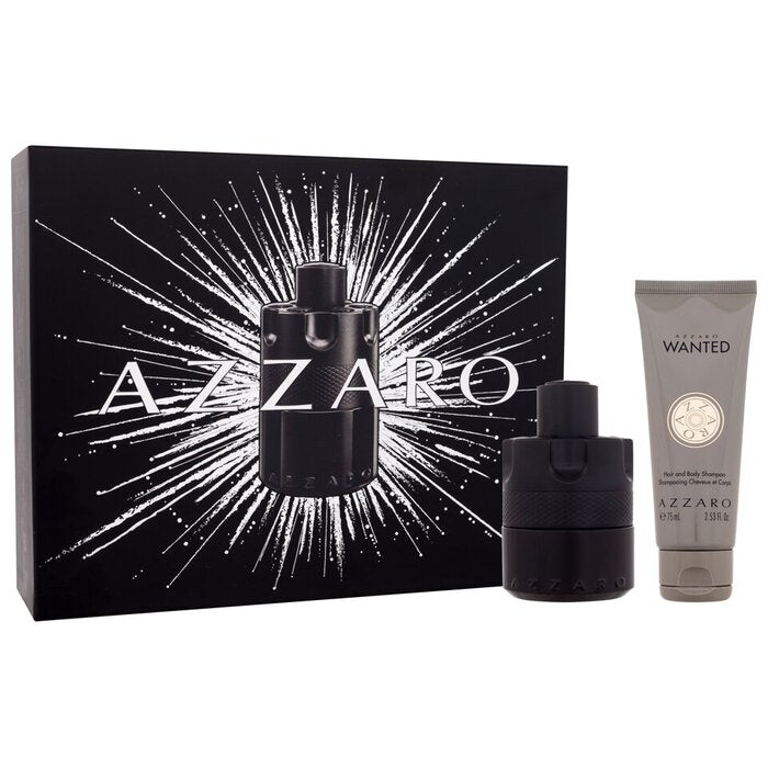 Azzaro The Most Wanted dovanų rinkinys EDT 50 ml ir Wanted hair ir body Šampūnas 75 ml