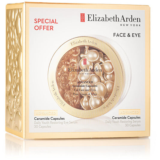 „Elizabeth Arden Advanced Ceramide Capsules Face & Eye Set“ dovanų rinkinys briržiai odai