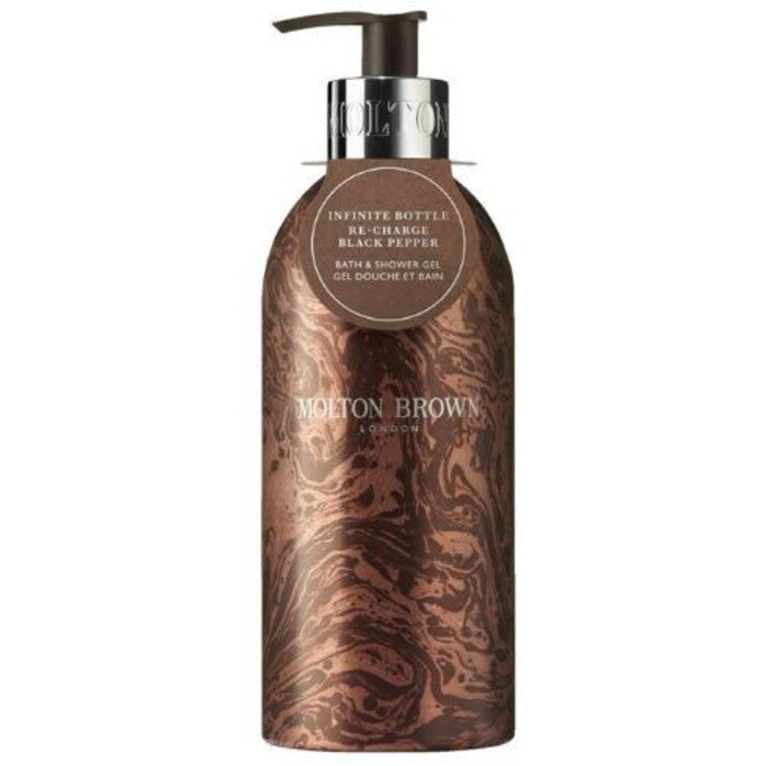 Molton Brown Re Charge juodųjų pipirų vonios ir dušo želė - dušo želė