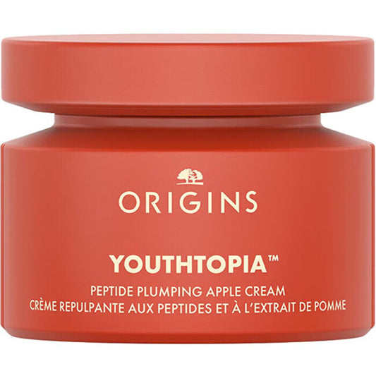 „Origins Youthtopia Peptide Plumping Apple Cream“ – drėkinamasis veido kremas su peptidais.