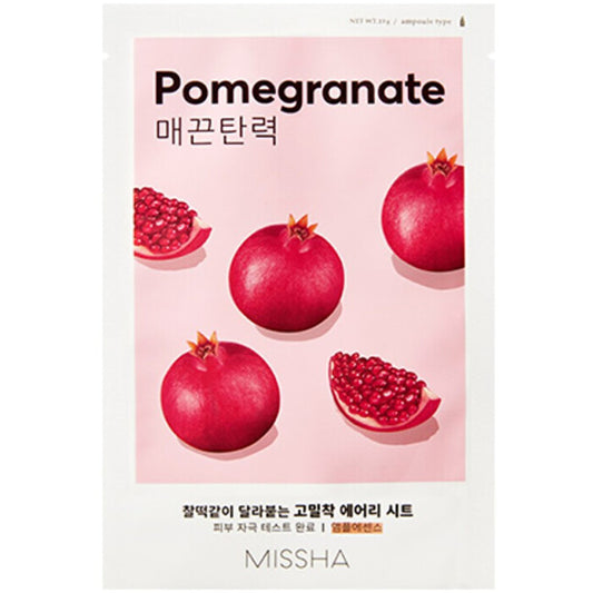 „Missha Pomegranate Airy Fit“ lakštinė kaukė – stangrinamoji lakštinė kaukė