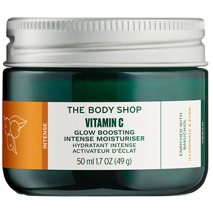 The Body Shop Vitamin C Glow Boosting Intense Moisturizer – intensyviai šviesinantis odos kremas