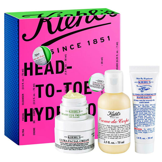 Kiehls drėkintuvų rinkinys nuo galvos iki kojų – dovanų rinkinys