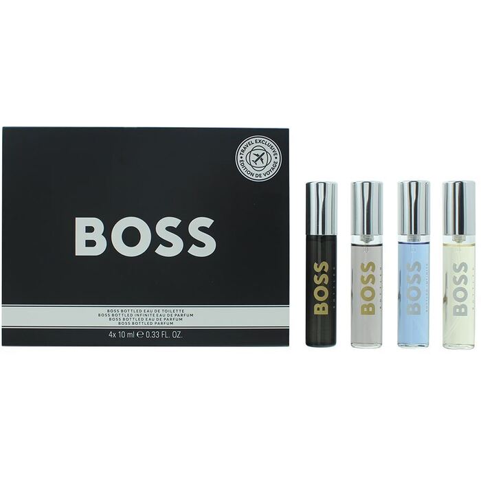 Hugo Boss „Boss Travel Mini Set“ – kelionių miniatiūrų kolekcija vyrams
