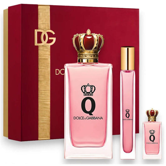 Dolce Gabbana Q by Dolce & Gabbana Gift Set EDP 100 ml, miniature EDP 5 ml and miniature EDP 10 ml - Glamur