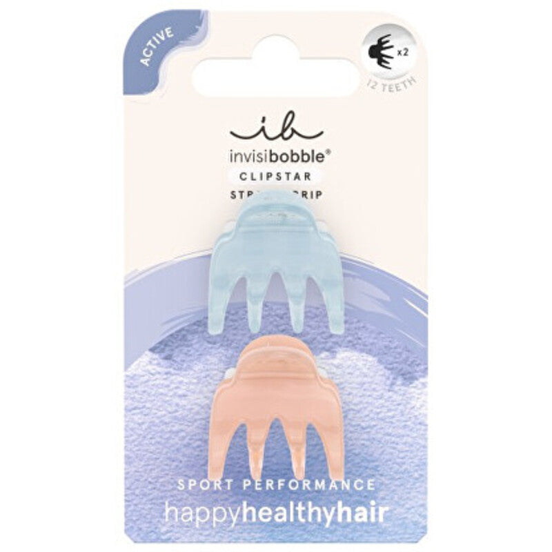 „Invisibobble Clipstar Gym Buddy S“ plaukų segtukai (2 vnt.)