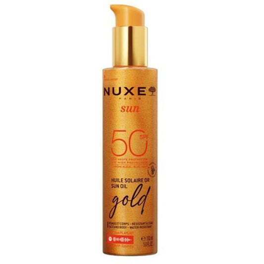 „Nuxe Sun“ aukštos apsaugos nuo saulės aliejus nuo SPF 50 – įdegio aliejus